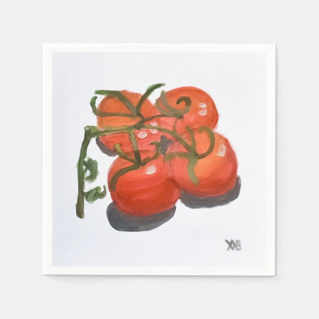 Red Tomatoes on the Vine Napkin (Front)