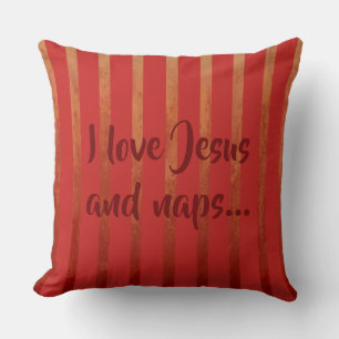 Red Toned Ombre Stripes Cushion