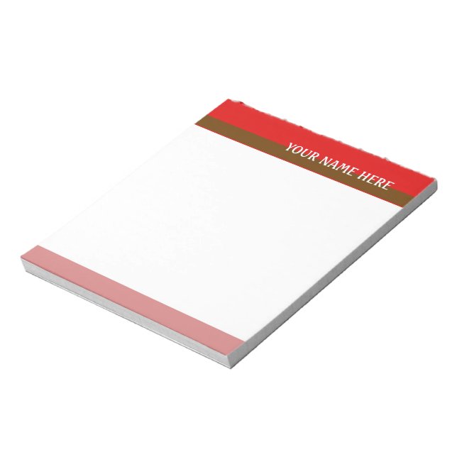 Red Tones Notepad (Rotated)