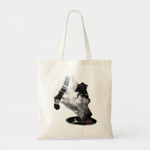 Red Tongue Terrier Mix Canvas Tote Bag