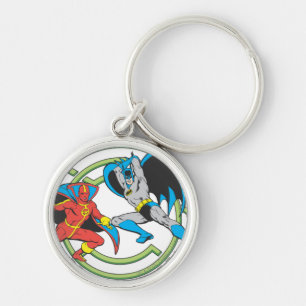 Red Tornado + Batman Key Ring