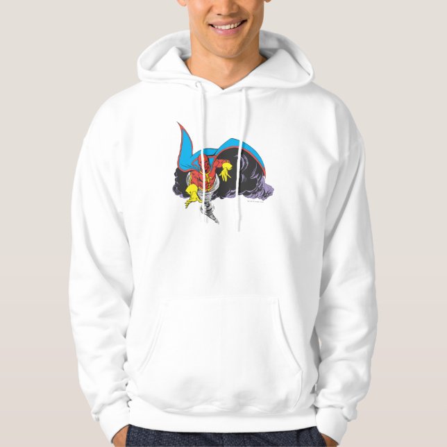 Red Tornado Emerges Hoodie (Front)