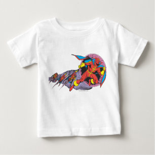 Red Tornado In Wind Motion Baby T-Shirt