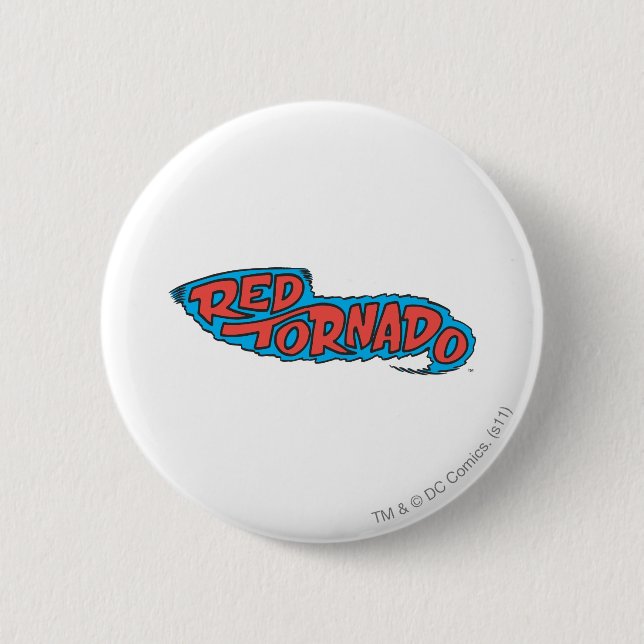 Red Tornado Logo 6 Cm Round Badge (Front)