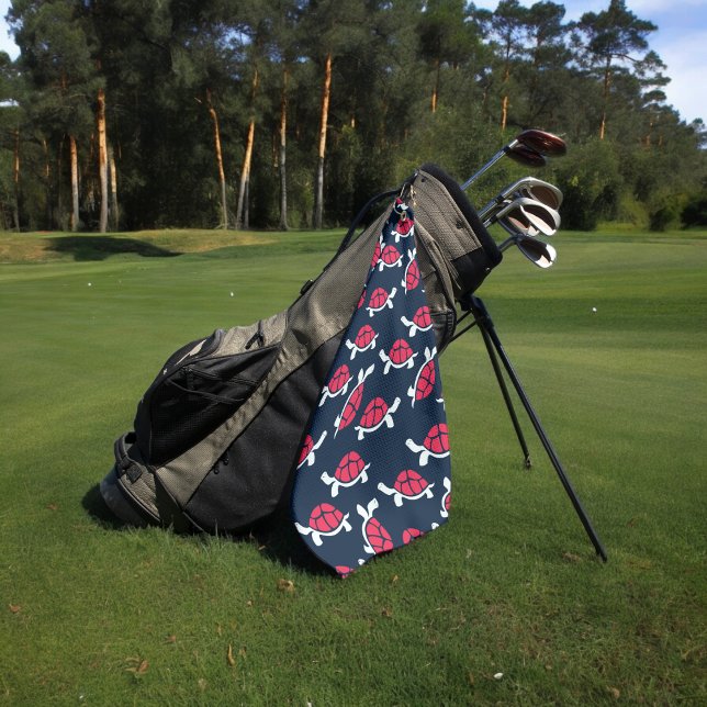 Red Tortoise Golf Towel (Golf Towel)
