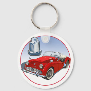 Red TR3 Key Ring