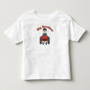 Red Tractor Big Brother Toddler T-Shirt
