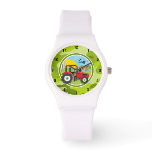 Red Tractor; bright green camo, camouflage Watch
