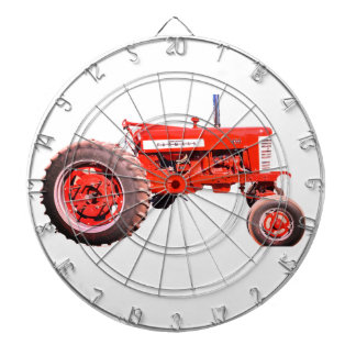 Red Tractor Dart Board