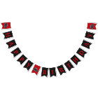 Red Tractor Farm Birthday Banner