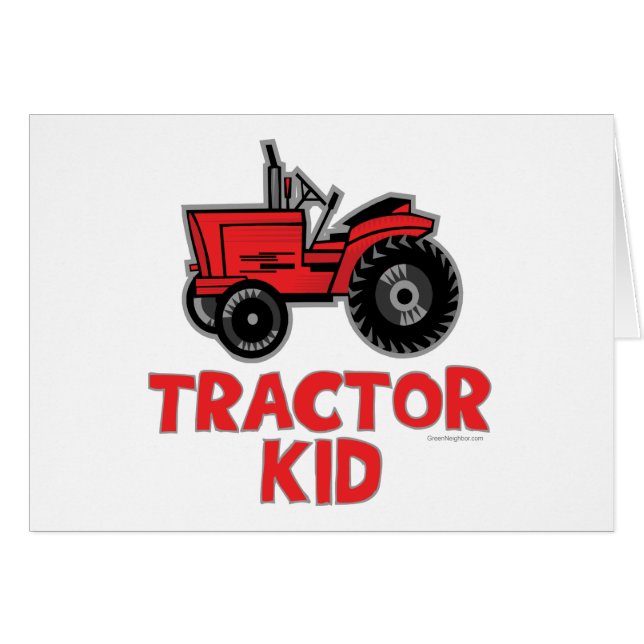 Red Tractor Kid (Front Horizontal)