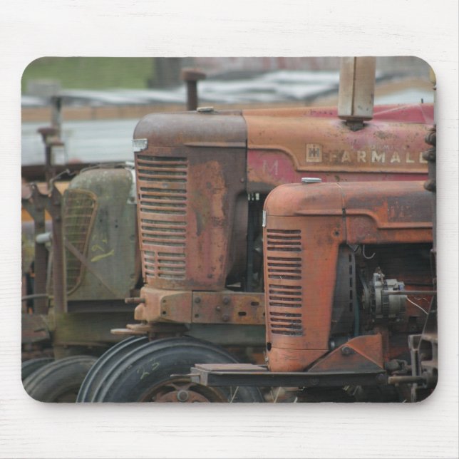 Red Tractor Lineup Mousepad (Front)