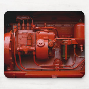 Red Tractor Motor Mouse Pad