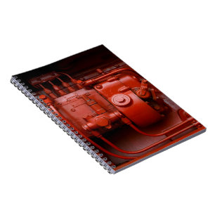 Red Tractor Motor Notebook