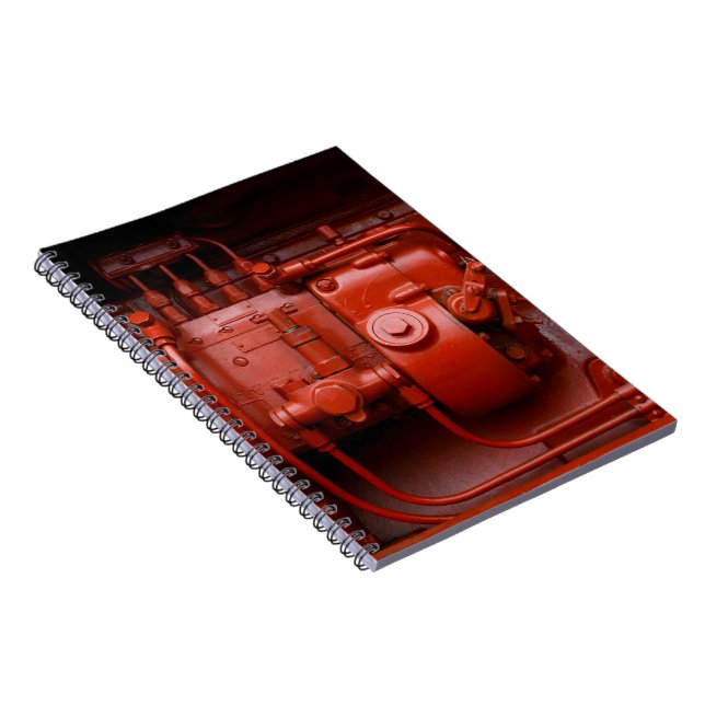 Red Tractor Motor Notebook (Right Side)