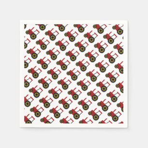 Red Tractor Napkin