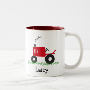 Red Tractor Personalised Mug