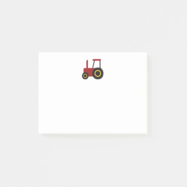 Red Tractor Post-it Notes (Front)