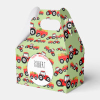 Red Tractor Truck Farm Produce Birthday