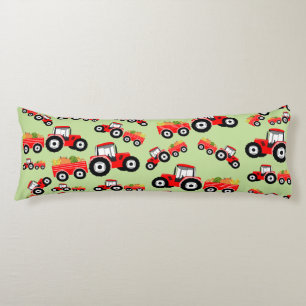 Red Tractor Truck Farm Produce Body Cushion