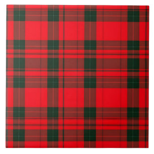 Red Traditional Plaid Tartan Popular Collection Ceramic Tile