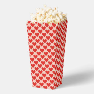 Red, traditional Valentine's day heart Favour Box