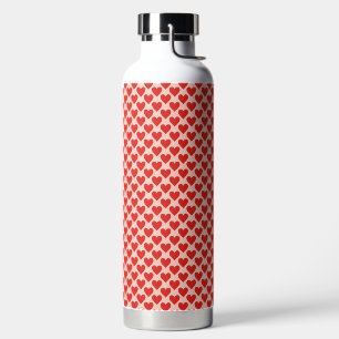 Red, traditional Valentine's day heart Water Bottle