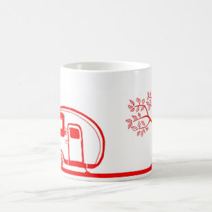 Red Trailer and Tree Mug 15oz