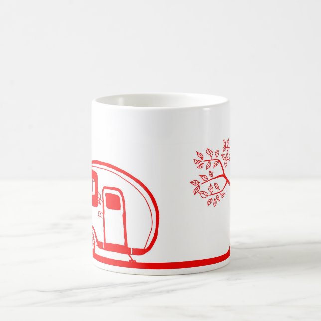 Red Trailer and Tree Mug 15oz (Center)