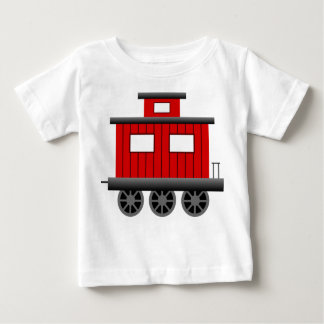 Red Train Caboose Baby T-Shirt