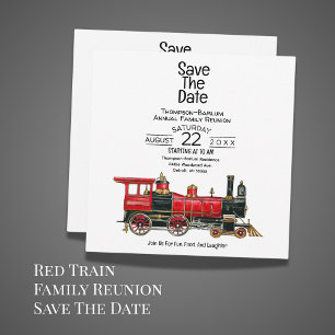 Red Train Family Reunion Save The Date
