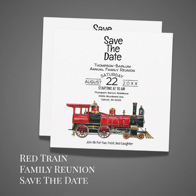 Red Train Family Reunion  Save The Date (Red Train Family Reunion Save The Date)