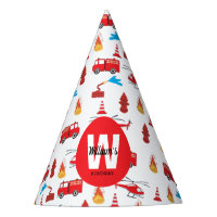 Red Transport Fire Truck Engine Birthday Party 