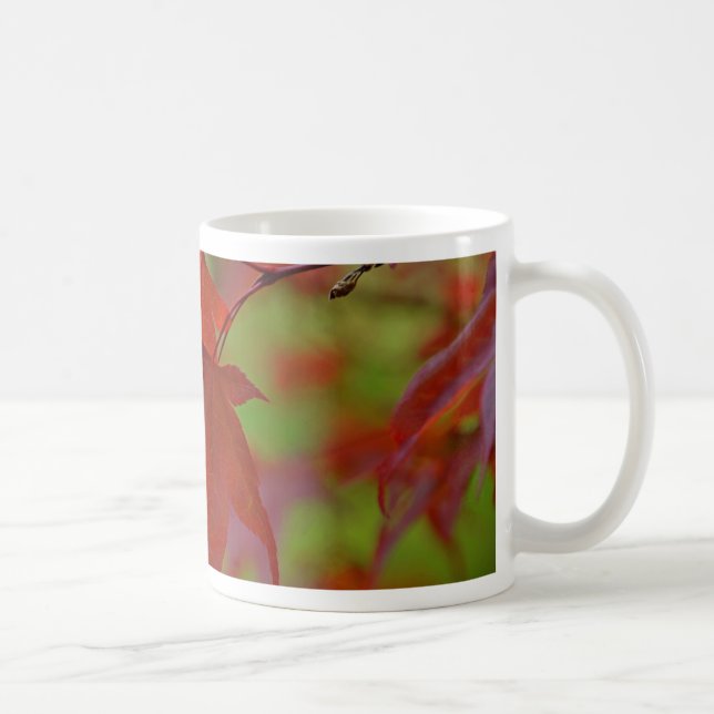 Red Tree Leaves Coffee Mug (Right)