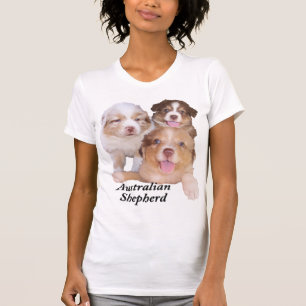 Red Tri & Red Merle Aussie Pups T-Shirt