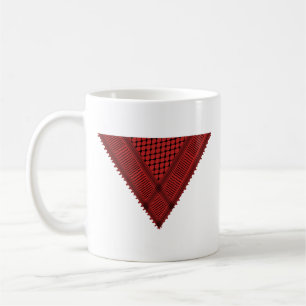 red triangle Keffiyeh Palestine resistance symbol Coffee Mug