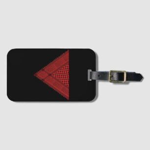 red triangle Keffiyeh Palestine resistance symbol Luggage Tag