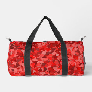 Red Triangle Pattern Small Duffle Bag