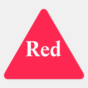 Red Triangle Sticker