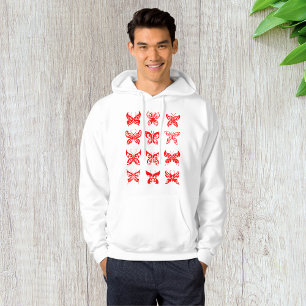 Red Tribal Butterfly Ornamental Hoodie