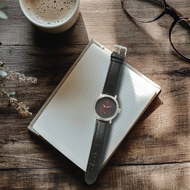 Red Tribal Dragon Black Watch (Creator Uploaded)