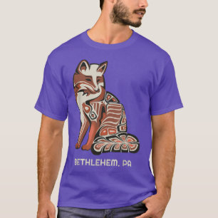 Red Tribal Fo Bethlehem Native American Artwork St T-Shirt
