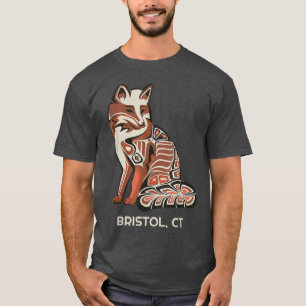 Red Tribal Fo Bristol Native American Artwork Styl T-Shirt