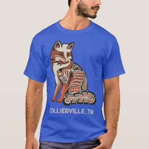 Red Tribal Fo Collierville Native American Artwork T-Shirt