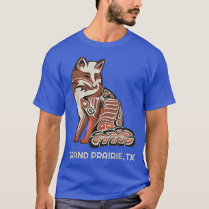 Red Tribal Fo Grand Prairie Native American Artwor T-Shirt
