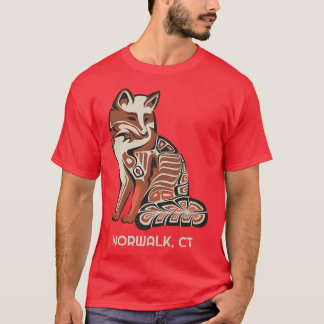 Red Tribal Fo Norwalk Native American Artwork Styl T-Shirt
