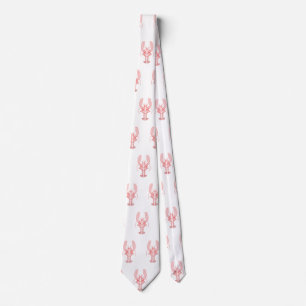 Red Tribal Lobster Tie