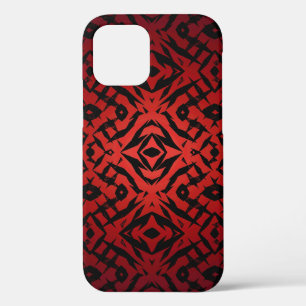 Red tribal shapes pattern Case-Mate iPhone case
