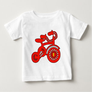 Red Tricycle 1st Birthday Baby T-Shirt
