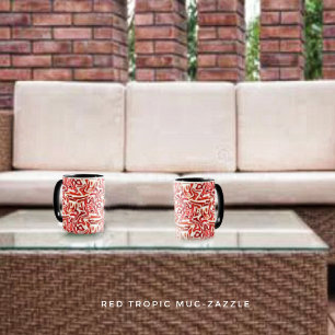 Red Tropic Mug